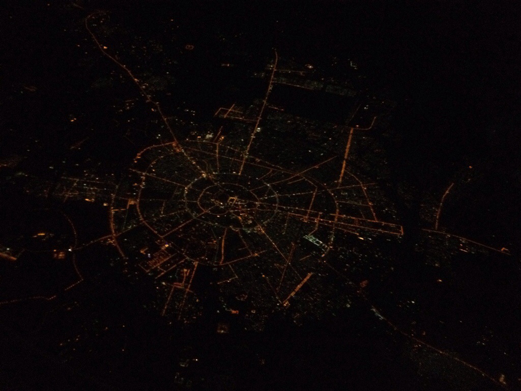 Vista dall'aereo con Emirates