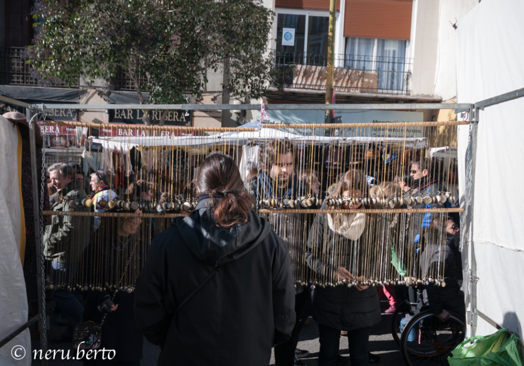 Mercato del Rastro Madrid bancarelle
