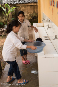 Bagni della scuola a Bieng