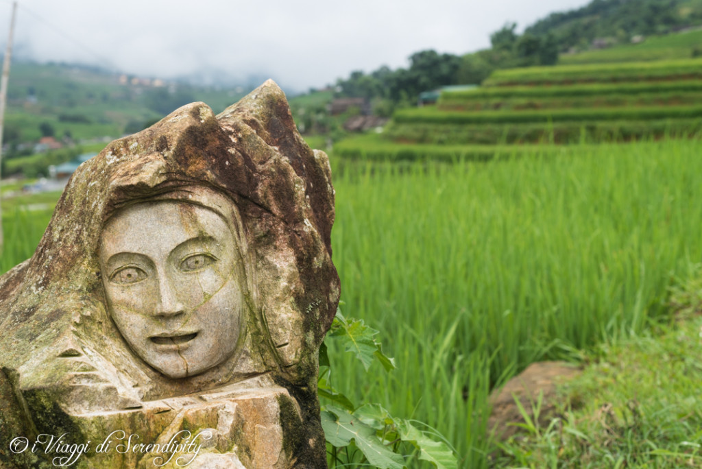 Sapa volto nella pietra